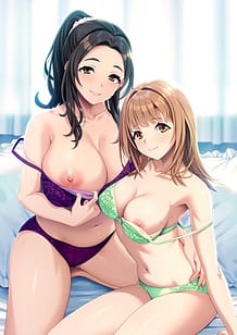 Cover Nakayoshi Oyako to 3P Dousei Seikatsu -Gibo no Shidou de Fuufu Enman | Download now!